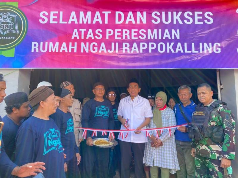 Resmikan Rumah Ngaji Rappokalling, Ketua DPRD Makassar Berharap Insan Muslim Lebih Mengenal Al Quran